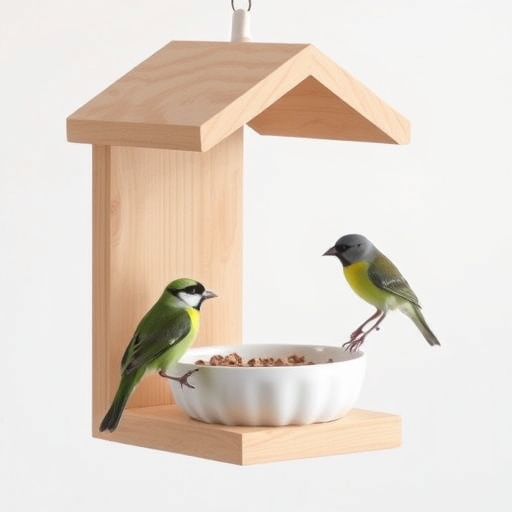 Minimalist feeding station for small birds