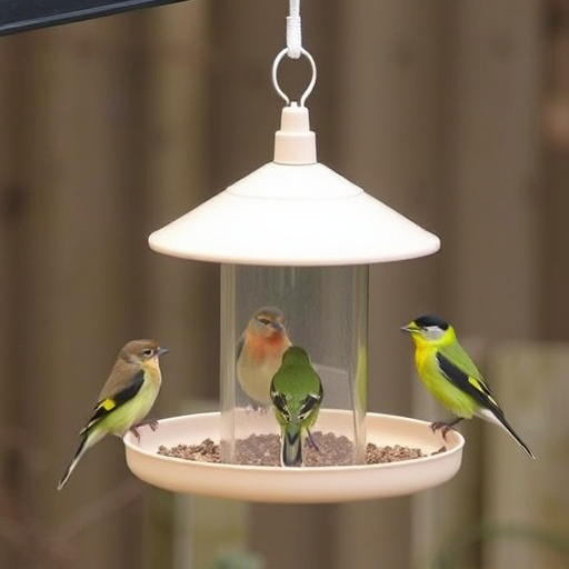 Minimalist feeding station for small birds