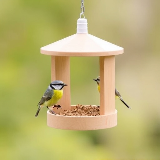 Minimalist feeding station for small birds
