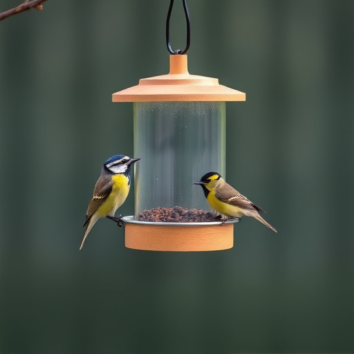 Minimalist feeding station for small birds