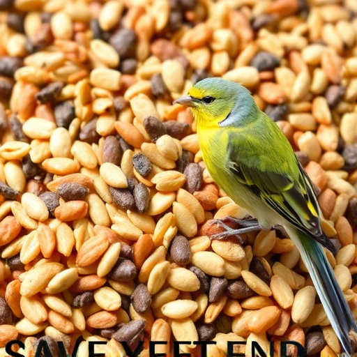 Mixed bird seed blend without wheat