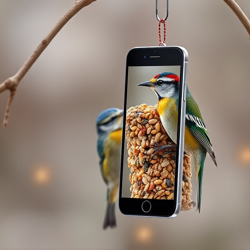 Mobile phone browsing bird seed deals