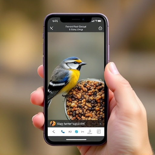 Mobile phone browsing bird seed deals