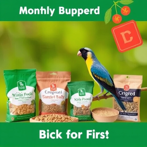 Monthly bird food subscription package