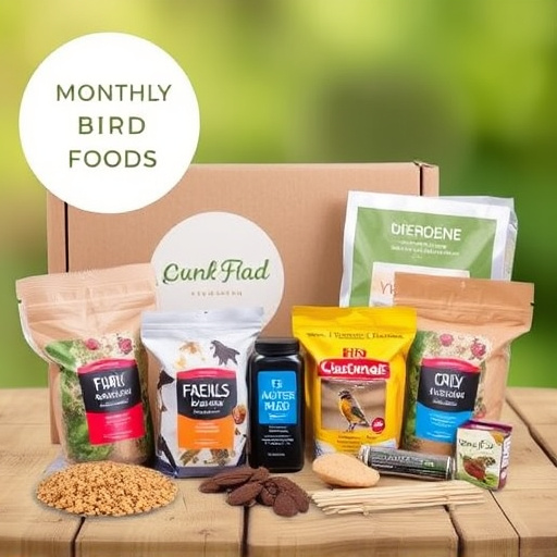 Monthly bird food subscription package