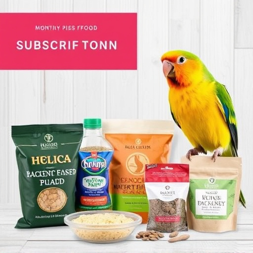 Monthly bird food subscription package
