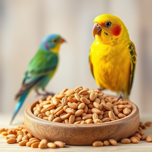 Natural bird food excluding wheat grains