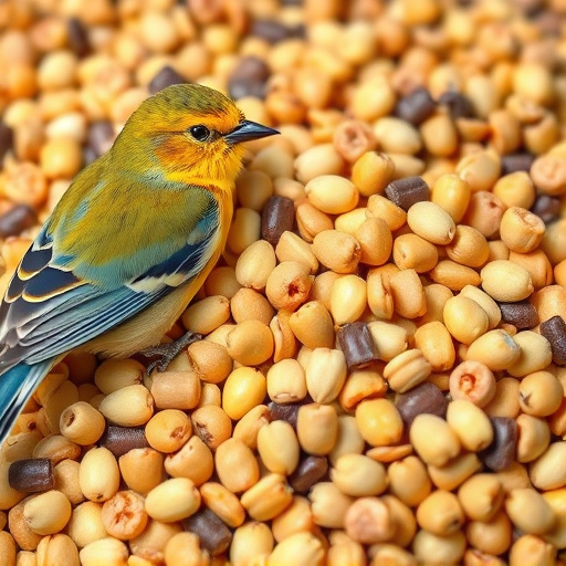 Natural bird food mix with sunflower hearts