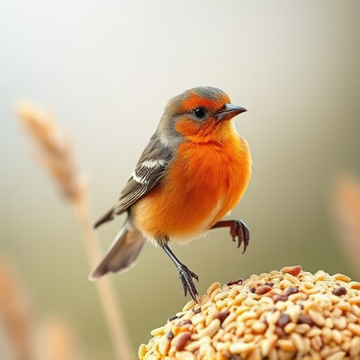 Natural bird seed without wheat grains