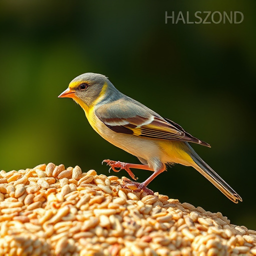 Natural bird seed without wheat grains