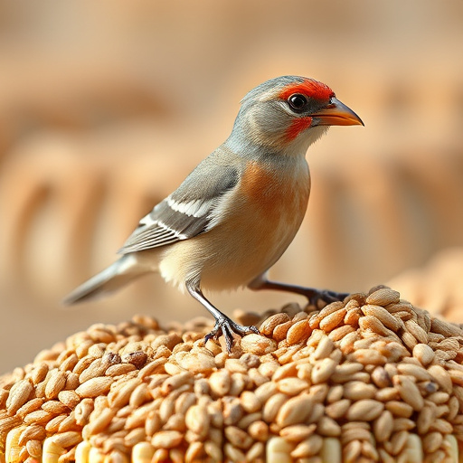 Natural bird seed without wheat grains