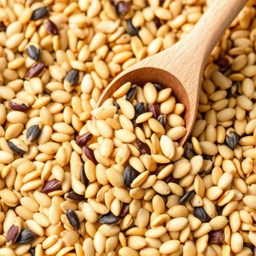 Natural seed mix for mess-free feeding