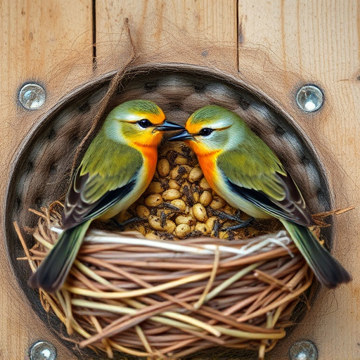 Nesting birds fed soft insects