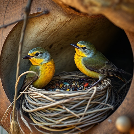 Nesting birds fed soft insects
