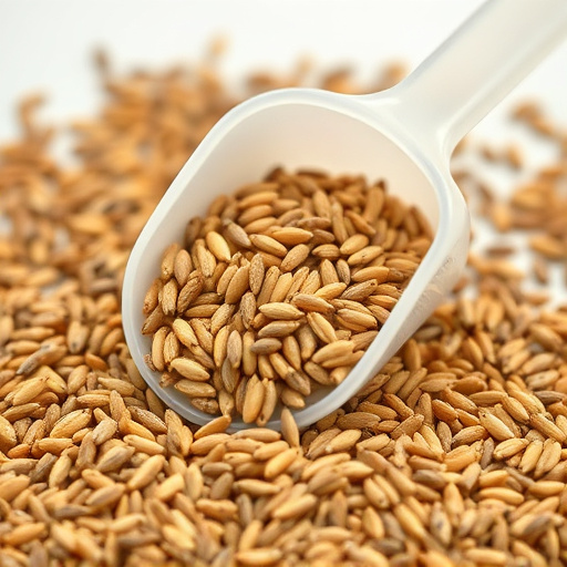 Niger seed in a plastic scoop