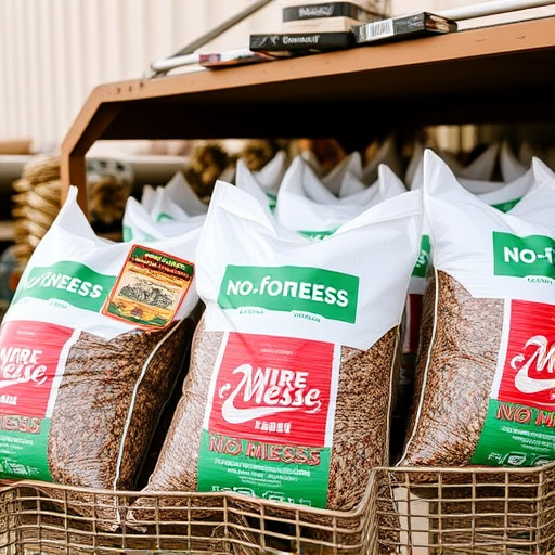 No-mess seed mix in large bags
