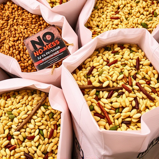 No-mess seed mix in large bags