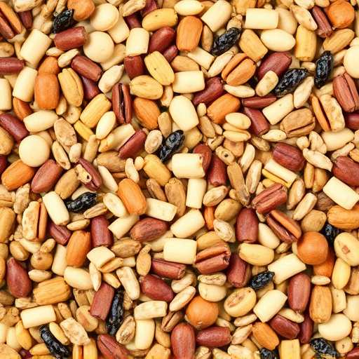 Nut and seed mix for wild birds