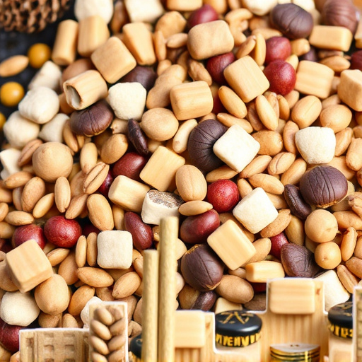 Nut and seed mix for wild birds