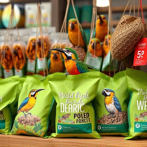 Online shop displaying wild bird food bags