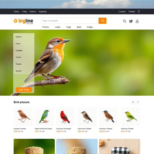 Online store bird seed product page