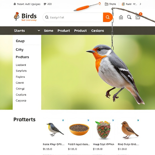 Online store bird seed product page