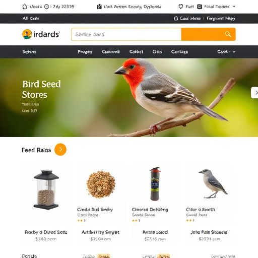 Online store bird seed product page