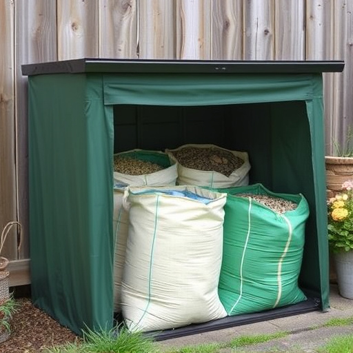 Outdoor storage of bird seed bags