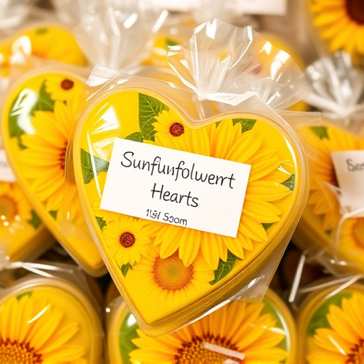 Packaged sunflower hearts with label visible