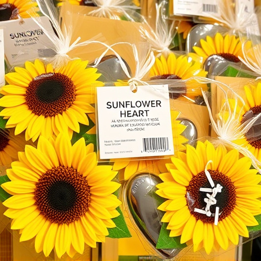 Packaged sunflower hearts with label visible