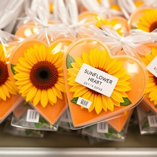 Packaged sunflower hearts with label visible