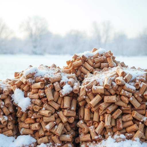 Piles of suet pellets for winter