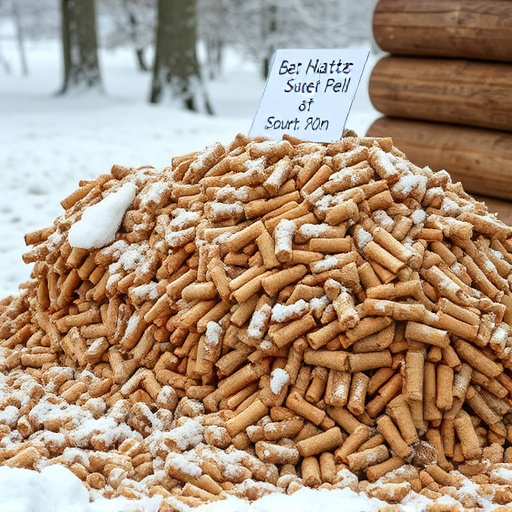 Piles of suet pellets for winter