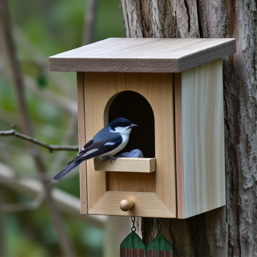 Quiet bird box after breeding season