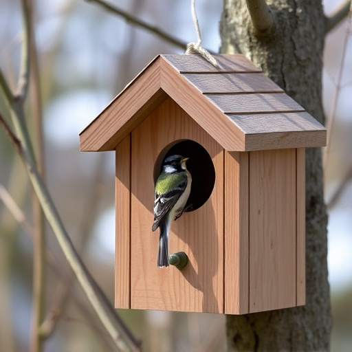 Quiet bird box after breeding season