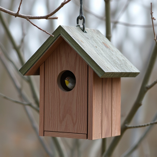 Quiet bird box after breeding season