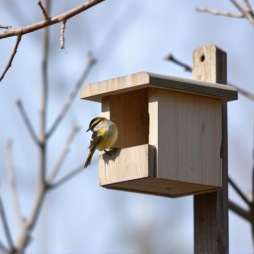 Quiet bird box after breeding season