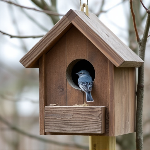 Quiet bird box after breeding season