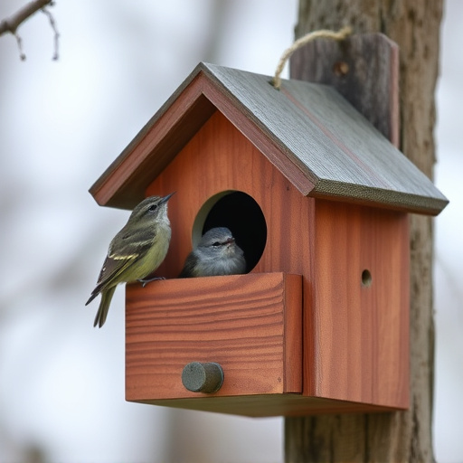 Quiet bird box after breeding season