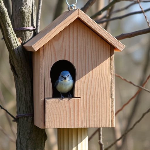 Quiet bird box after breeding season