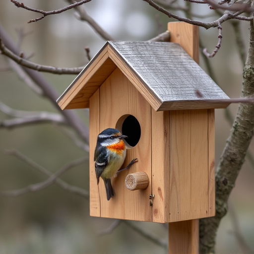 Quiet bird box after breeding season