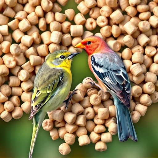 Ready-to-use suet pellets for birds