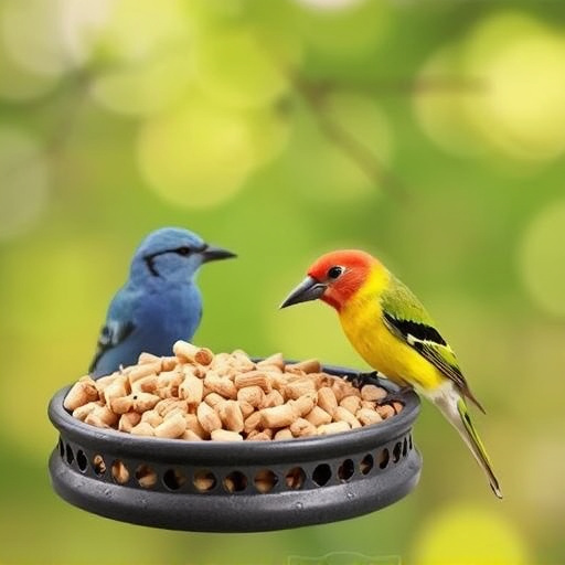 Ready-to-use suet pellets for birds