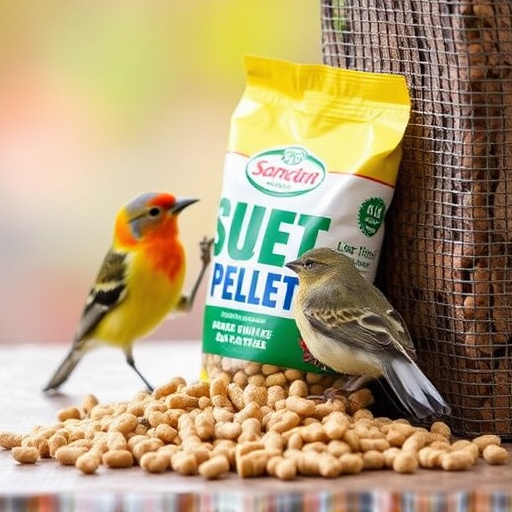 Ready-to-use suet pellets for birds