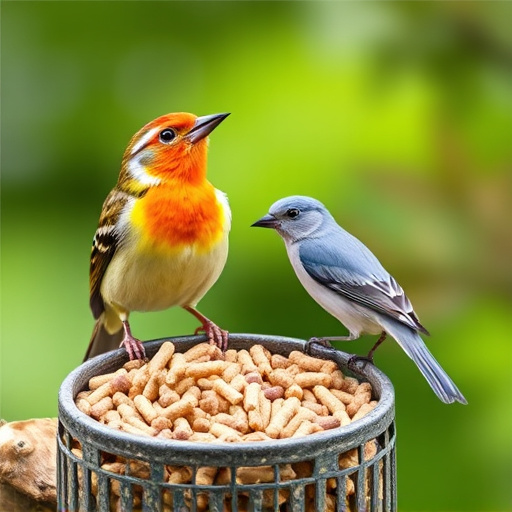 Ready-to-use suet pellets for birds