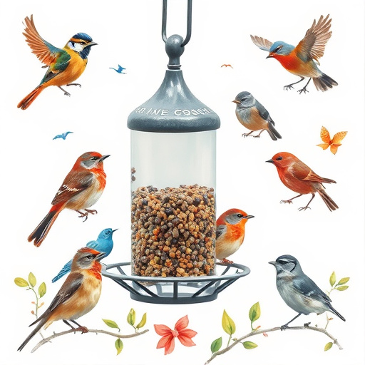 Seasonal bird feeding guide with UK birds