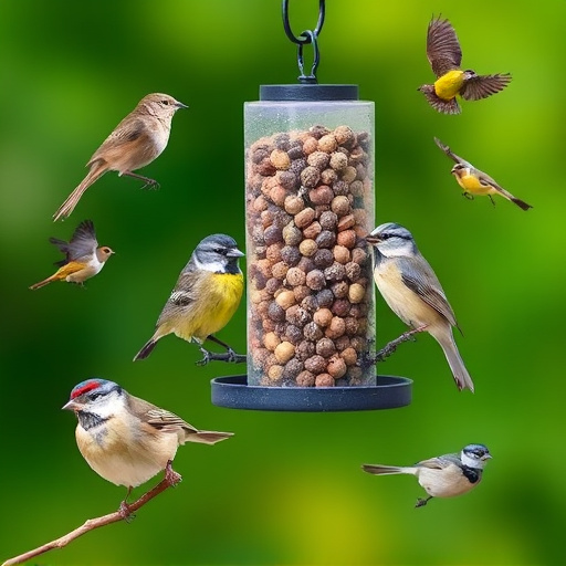 Seasonal bird feeding guide with UK birds