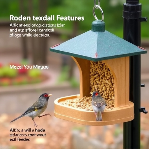 Seed feeder with rodent exclusion features