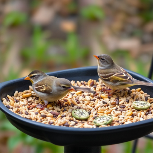 Attract &amp; Feed Garden Birds with Ground Feeder Setup