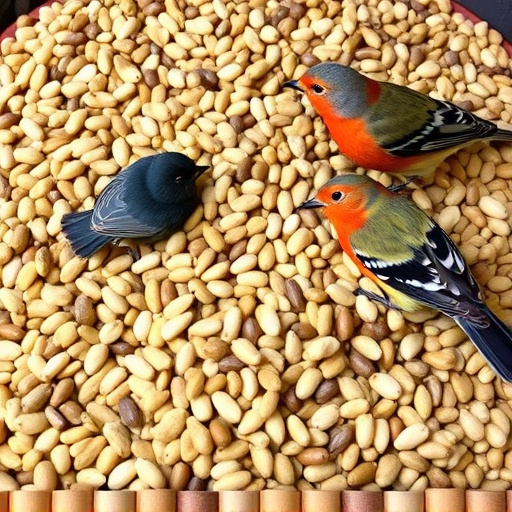 Selection of fine seeds for songbirds